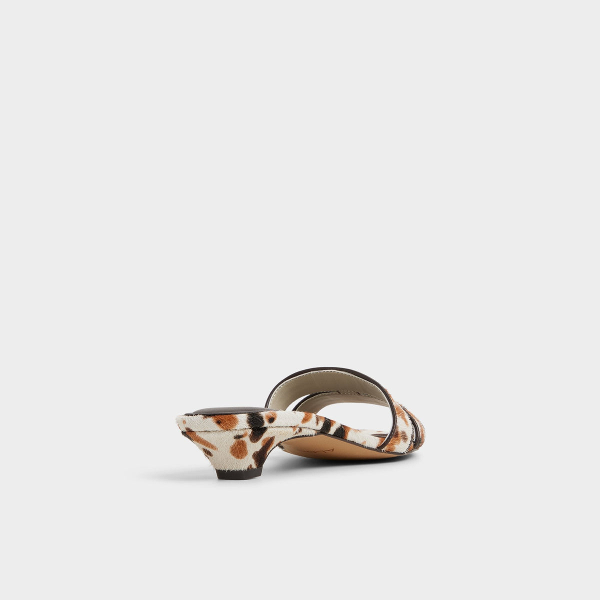 Scarletta White/Black Women's Heeled mules - Heeled mule, Kitten heel | Aldo Popular