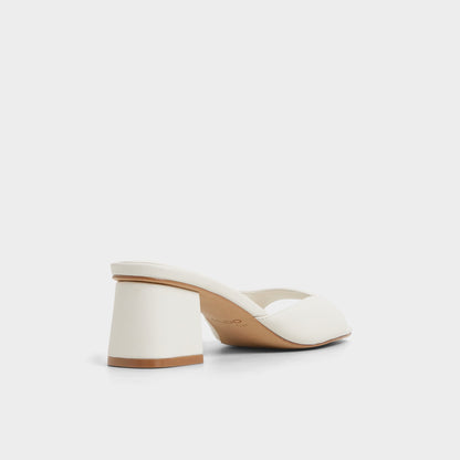 Aneky in White Bone - Heeled mule, Block heel | Aldo Best Seller