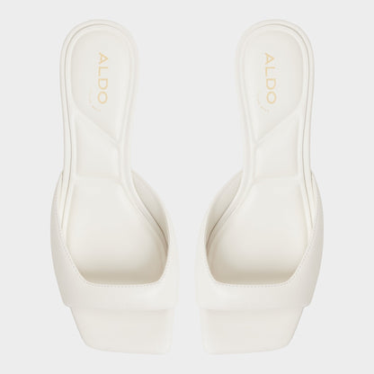 Aneky in White Bone - Heeled mule, Block heel | Aldo Best Seller