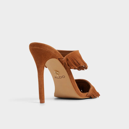 Nahanie in Medium Brown - Heeled mule, Stiletto heel | Aldo Exclusive