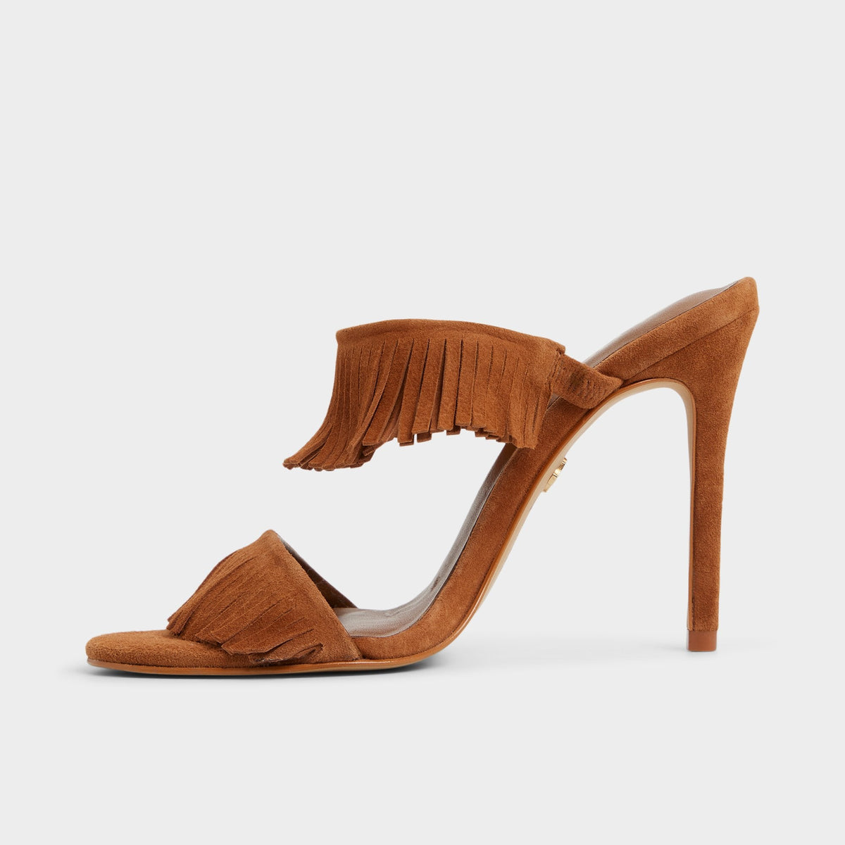 Nahanie in Medium Brown - Heeled mule, Stiletto heel | Aldo Exclusive