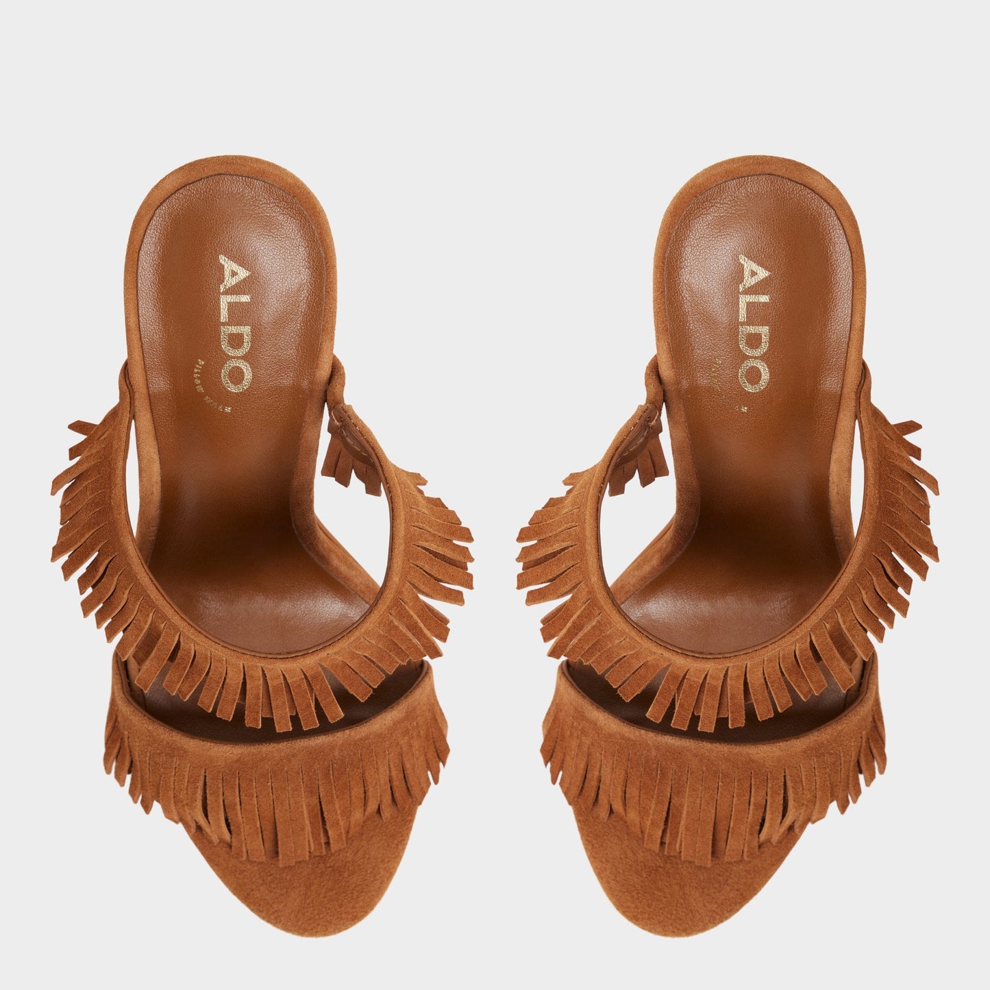 Nahanie in Medium Brown - Heeled mule, Stiletto heel | Aldo Exclusive