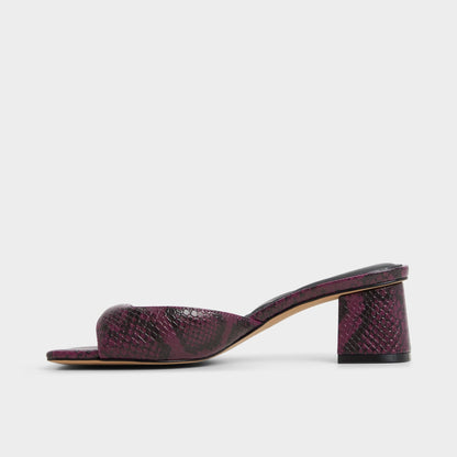 Aneky in Bordo - Heeled mule, Block heel | Aldo Signature