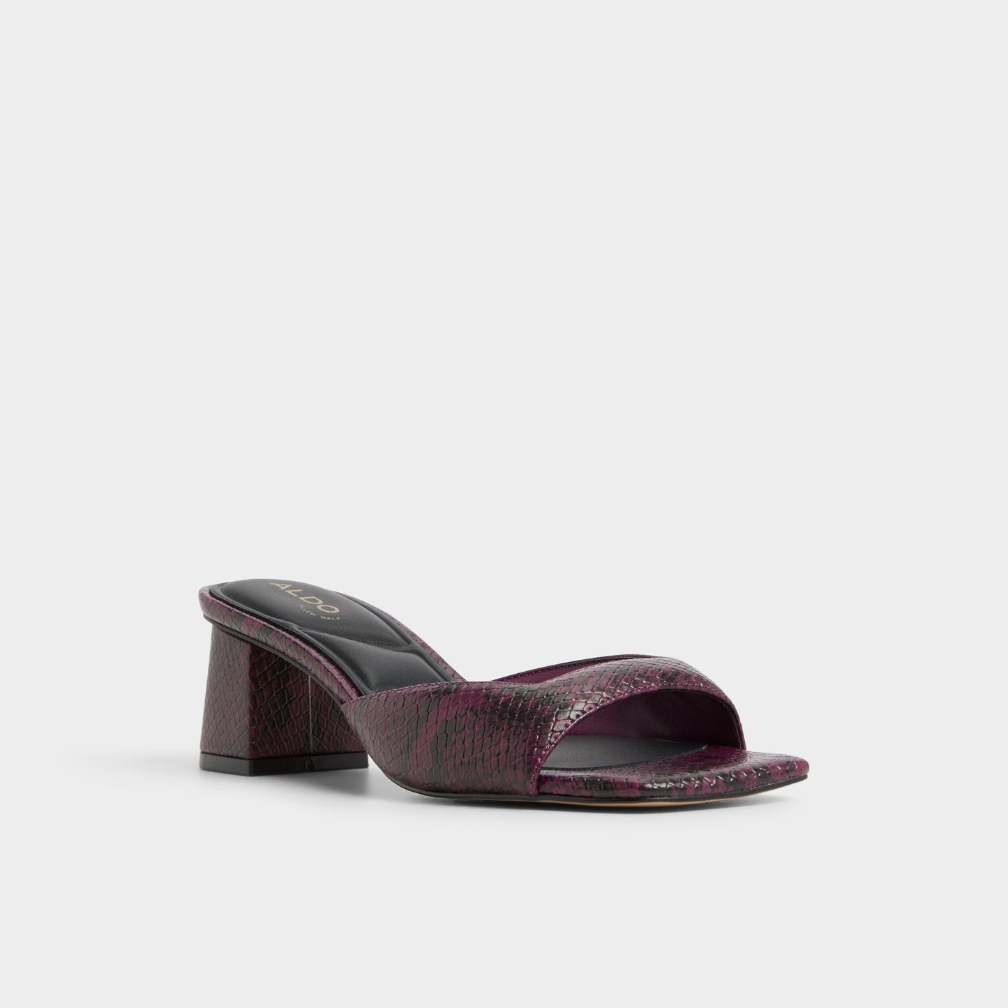 Aneky in Bordo - Heeled mule, Block heel | Aldo Signature