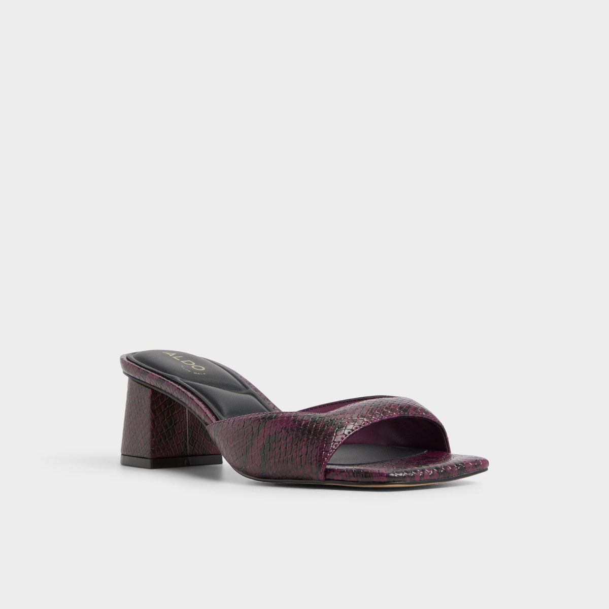 Aneky in Bordo - Heeled mule, Block heel | Aldo Signature