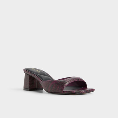 Aneky in Bordo - Heeled mule, Block heel | Aldo Signature