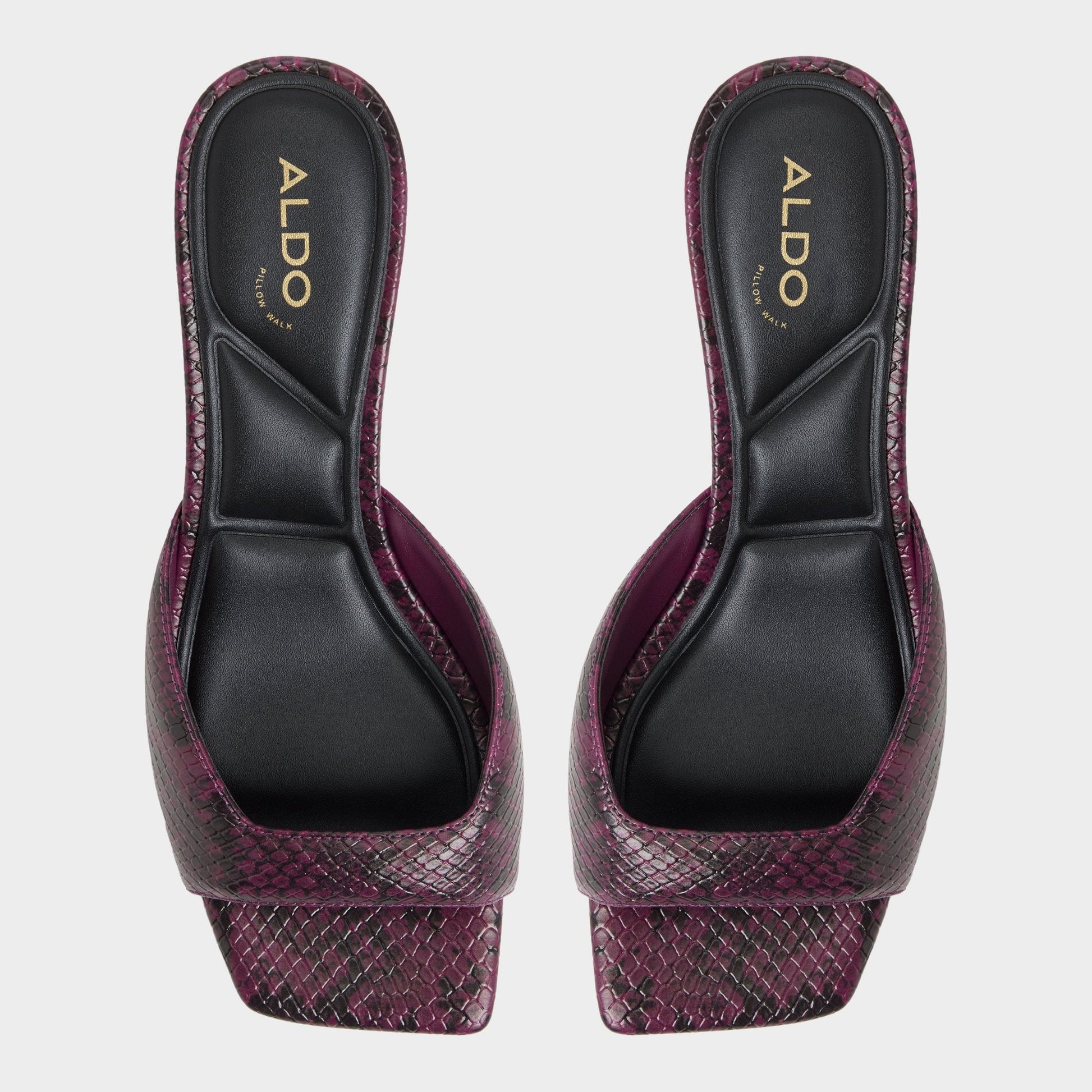 Aneky in Bordo - Heeled mule, Block heel | Aldo Signature