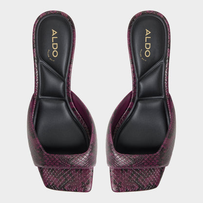 Aneky in Bordo - Heeled mule, Block heel | Aldo Signature