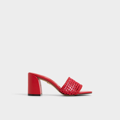 Beachdate Bright Red Women's Block heels - Heeled mule, Block heel | Aldo Classic