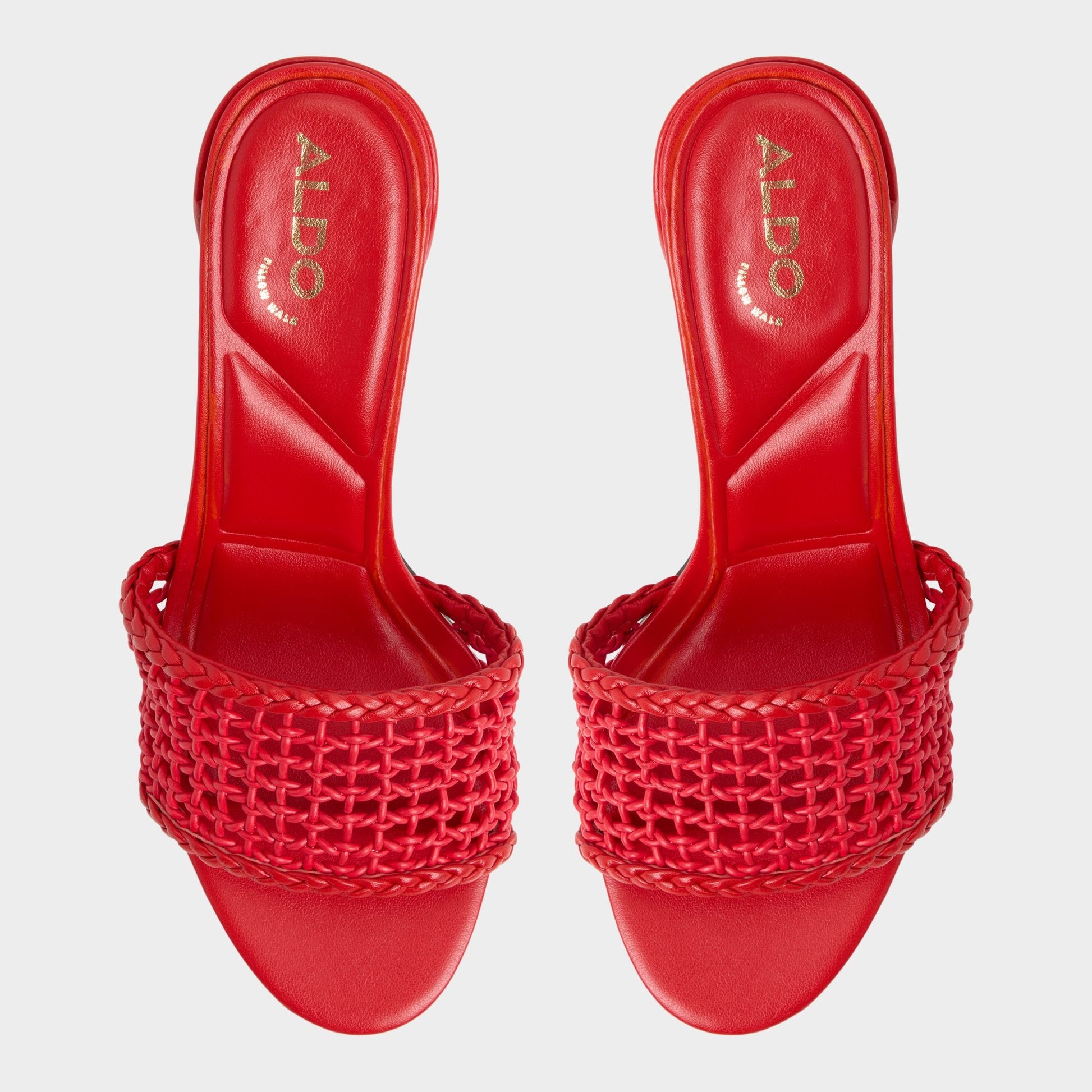 Beachdate Bright Red Women's Block heels - Heeled mule, Block heel | Aldo Classic
