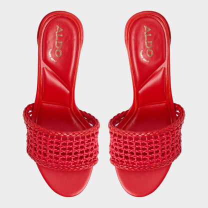 Beachdate Bright Red Women's Block heels - Heeled mule, Block heel | Aldo Classic