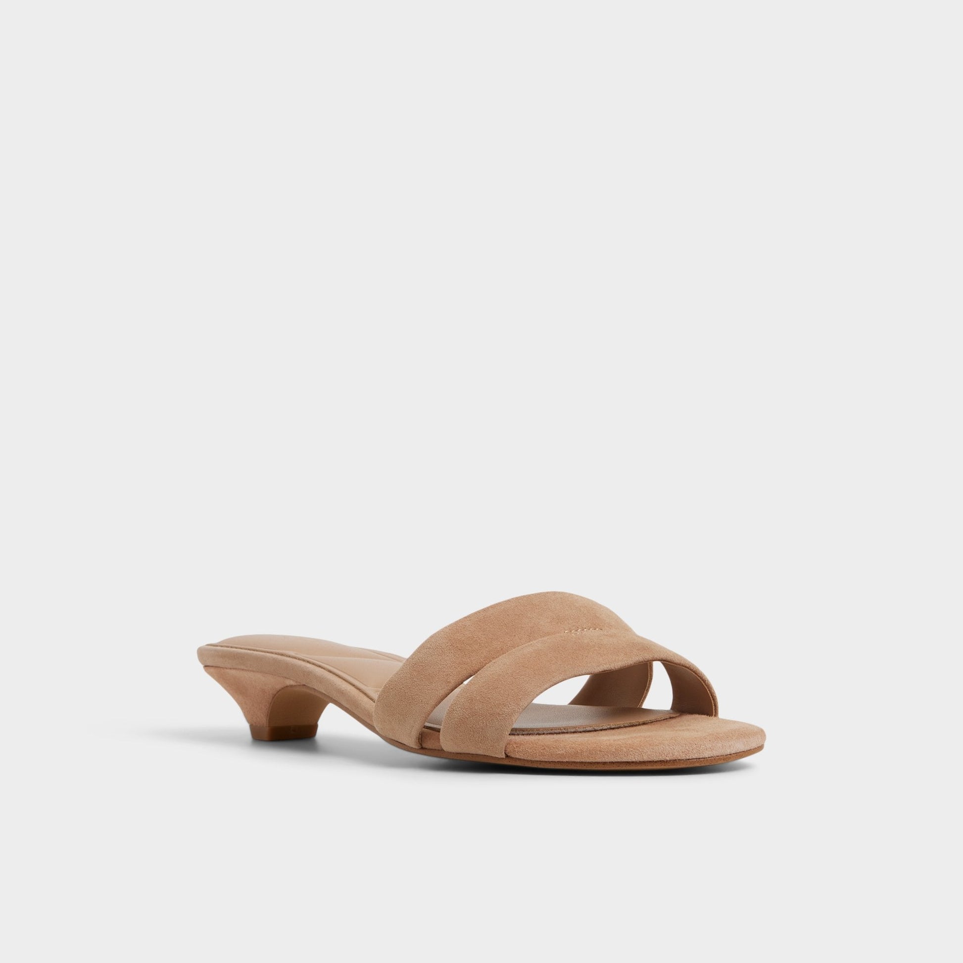 Scarletta Medium Brown Women's Heeled mules - Heeled mule, Kitten heel | Aldo Essential