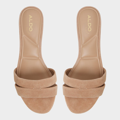 Scarletta Medium Brown Women's Heeled mules - Heeled mule, Kitten heel | Aldo Essential