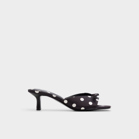 Belerose in Black White - Heeled mule, Stiletto heel | Aldo Premium