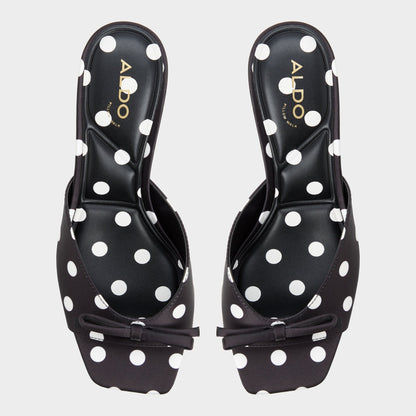 Belerose in Black White - Heeled mule, Stiletto heel | Aldo Premium