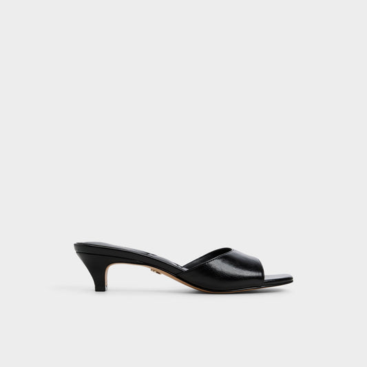 Haeden Black Women's Heeled mules - Heeled mule, Kitten heel | Aldo Featured