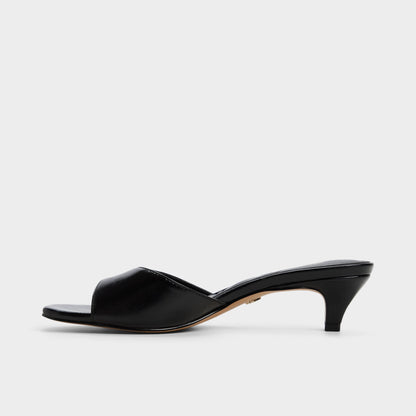 Haeden Black Women's Heeled mules - Heeled mule, Kitten heel | Aldo Featured