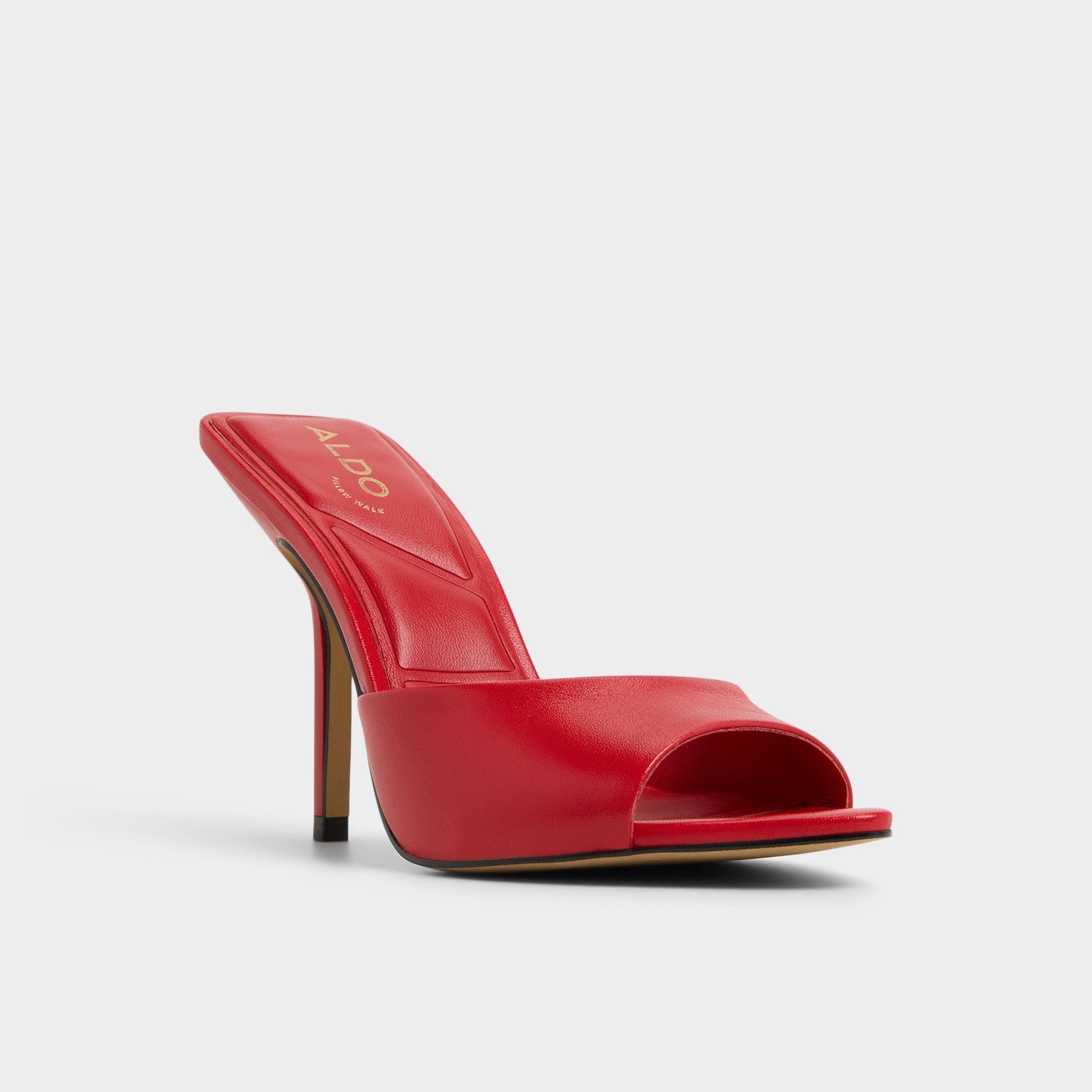 Madelan in Bright Red - Heeled mule, Stiletto heel | Aldo Popular
