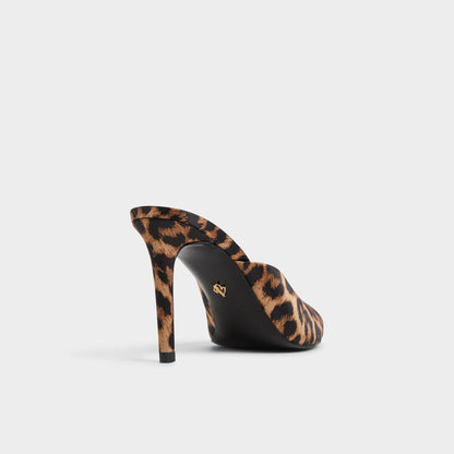 Elenara Brown Multi Women's Heeled mules - Heeled mule, Stiletto heel | Aldo Signature