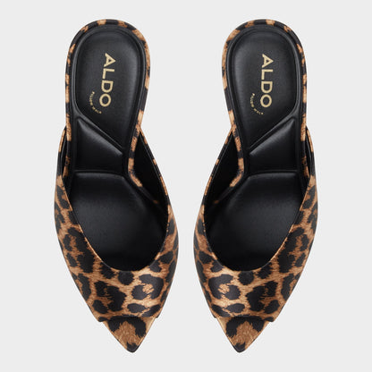 Elenara Brown Multi Women's Heeled mules - Heeled mule, Stiletto heel | Aldo Signature