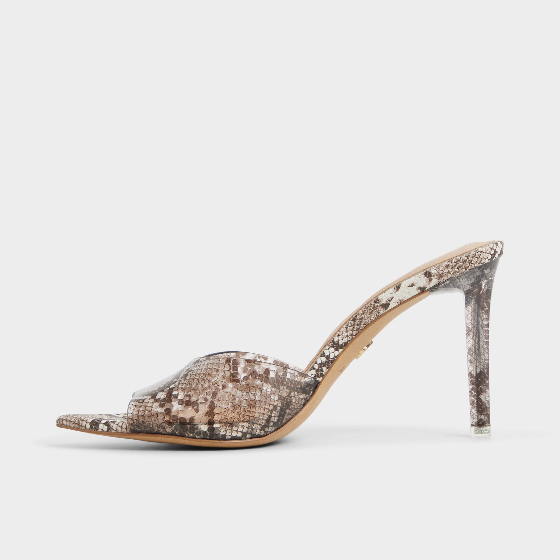 Anitabrilden Other Grey Women's Mule slides - Heeled mule, Stiletto heel | Aldo Classic