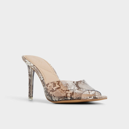 Anitabrilden Other Grey Women's Mule slides - Heeled mule, Stiletto heel | Aldo Classic