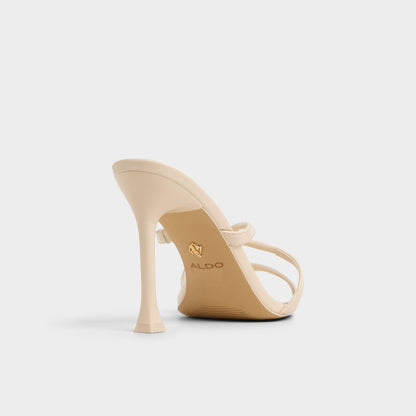 Velaia Light Beige Women's Heeled mules - Heeled mule, Stiletto heel | Aldo Essential