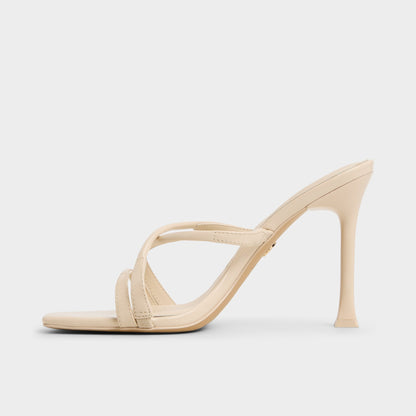 Velaia Light Beige Women's Heeled mules - Heeled mule, Stiletto heel | Aldo Essential