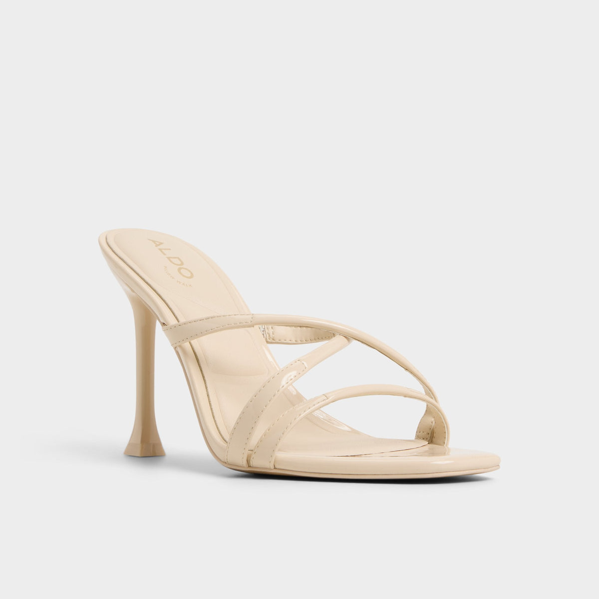 Velaia Light Beige Women's Heeled mules - Heeled mule, Stiletto heel | Aldo Essential
