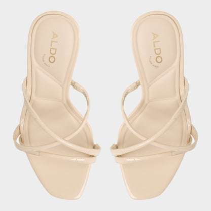 Velaia Light Beige Women's Heeled mules - Heeled mule, Stiletto heel | Aldo Essential