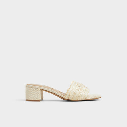 Claudina Natural Women's Block heels - Heeled mule, Block heel | Aldo Premium