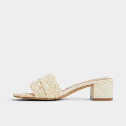 Claudina Natural Women's Block heels - Heeled mule, Block heel | Aldo Premium