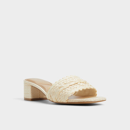 Claudina Natural Women's Block heels - Heeled mule, Block heel | Aldo Premium