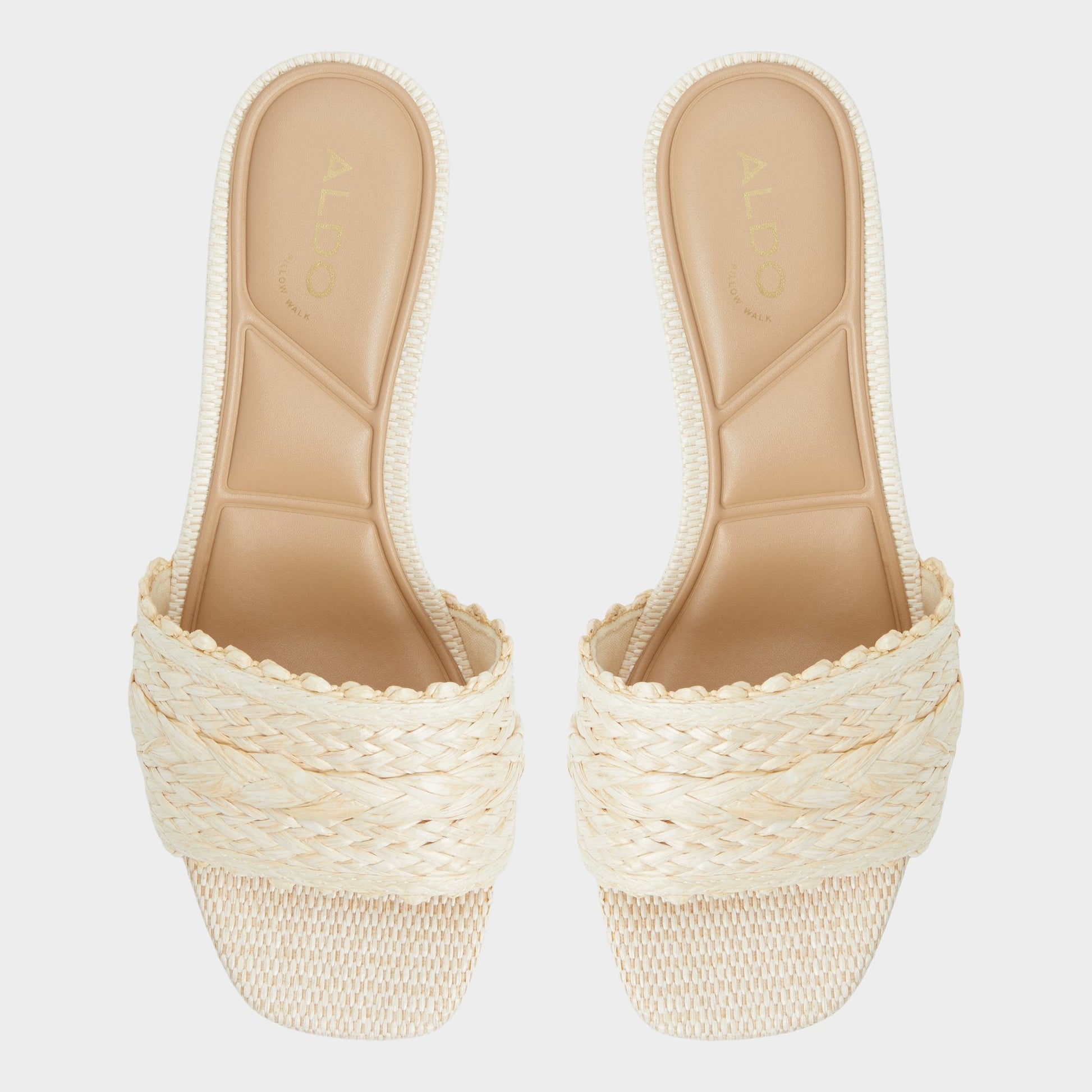 Claudina Natural Women's Block heels - Heeled mule, Block heel | Aldo Premium
