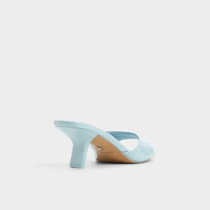 Enchanting Pastel Blue Women's Heeled mules - Heeled mule, Kitten heel | Aldo New