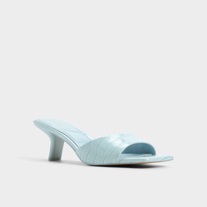 Enchanting Pastel Blue Women's Heeled mules - Heeled mule, Kitten heel | Aldo New
