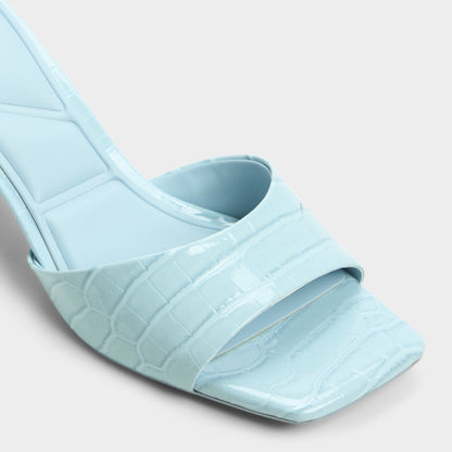 Enchanting Pastel Blue Women's Heeled mules - Heeled mule, Kitten heel | Aldo New