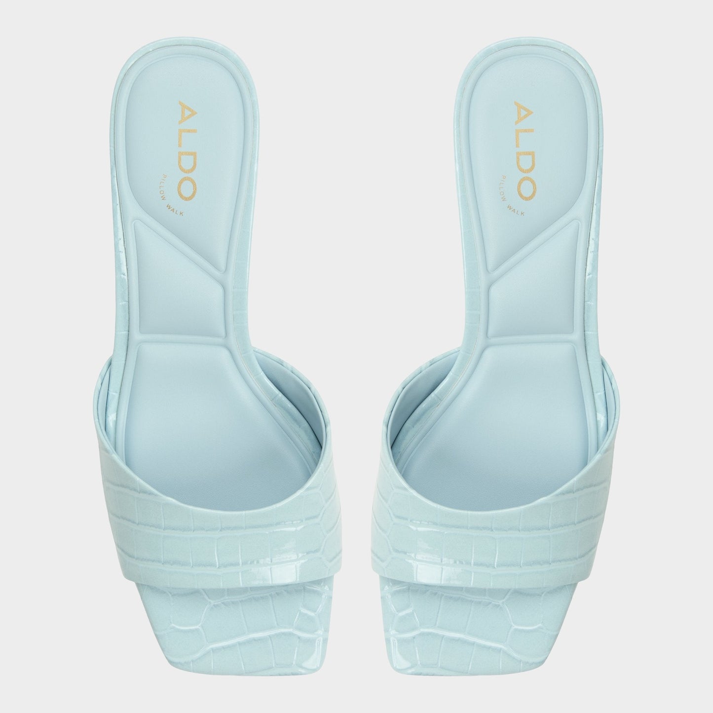 Enchanting Pastel Blue Women's Heeled mules - Heeled mule, Kitten heel | Aldo New