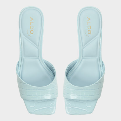 Enchanting Pastel Blue Women's Heeled mules - Heeled mule, Kitten heel | Aldo New