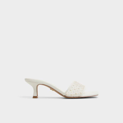 Pearlia White Women's Heeled mules - Heeled mule | Aldo Featured