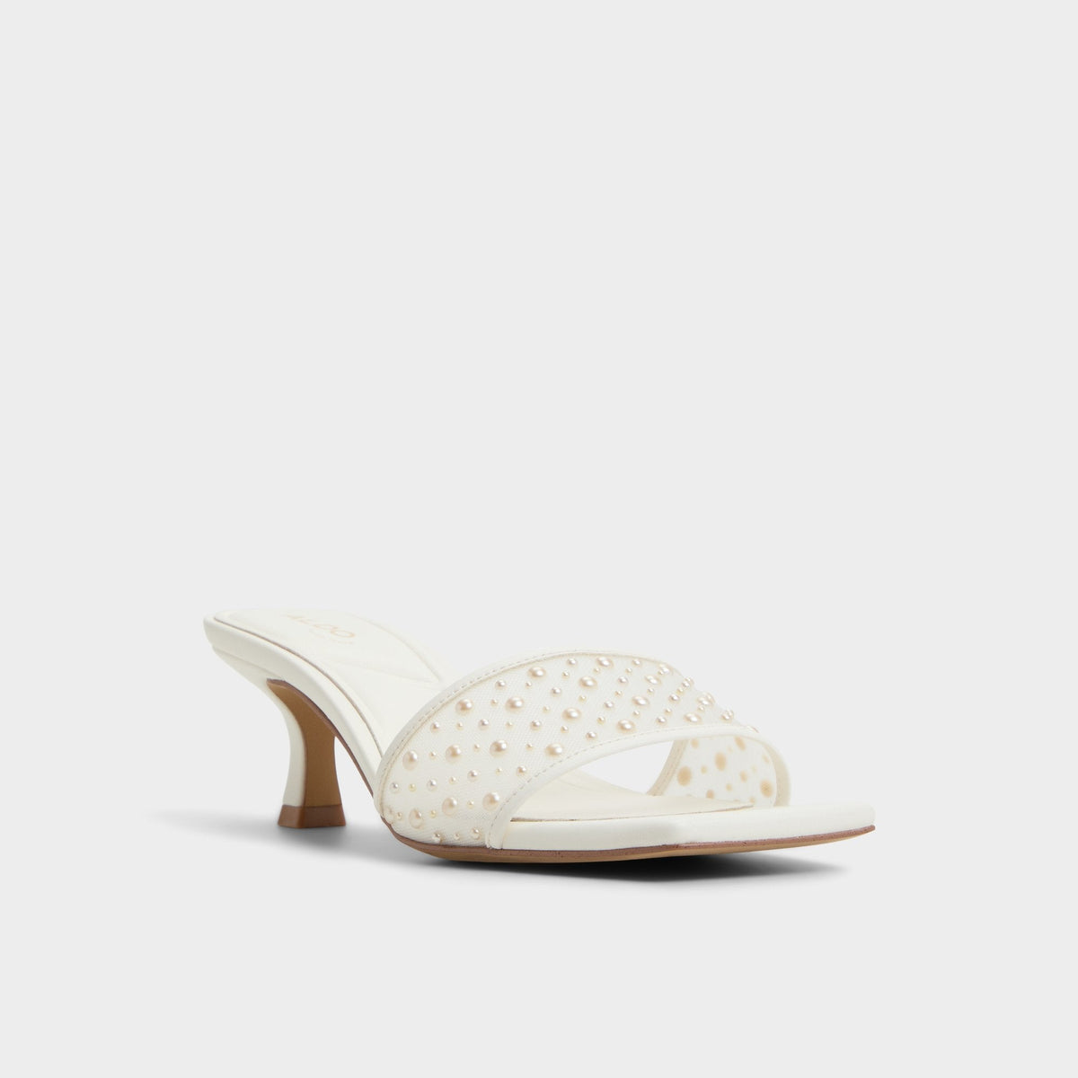 Pearlia White Women's Heeled mules - Heeled mule | Aldo Featured