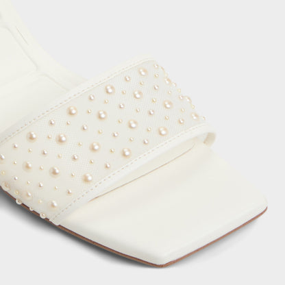 Pearlia White Women's Heeled mules - Heeled mule | Aldo Featured