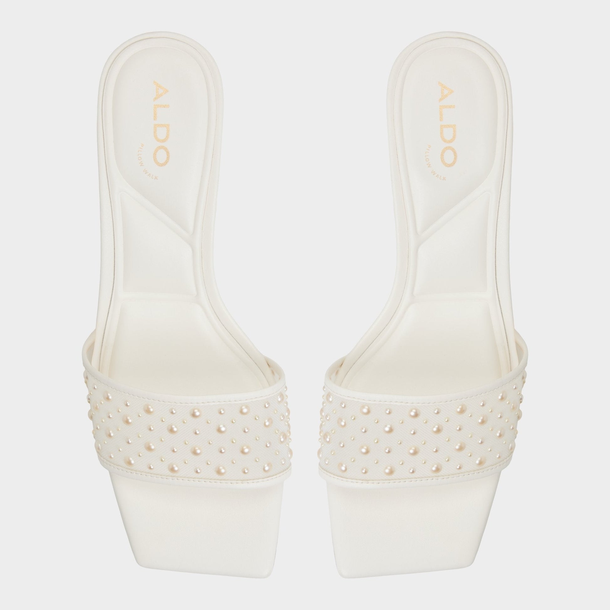 Pearlia White Women's Heeled mules - Heeled mule | Aldo Featured