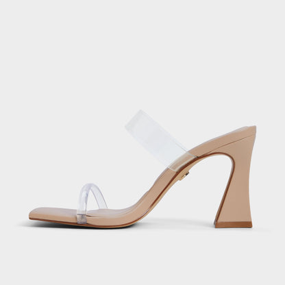 Calley Tan Women's Heeled mules - Heeled mule, Block heel | Aldo Exclusive