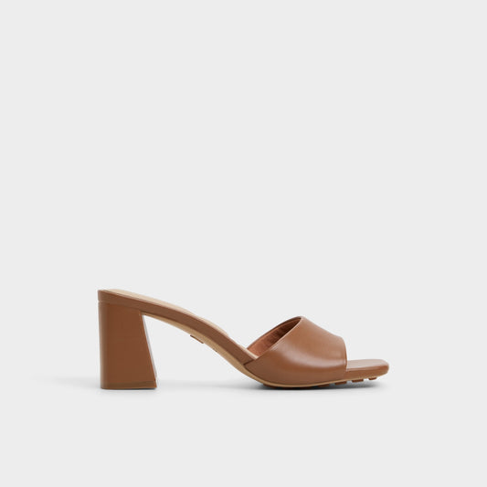 Tisha Tan Women's Heeled mules - Heeled mule, Block heel | Aldo Classic