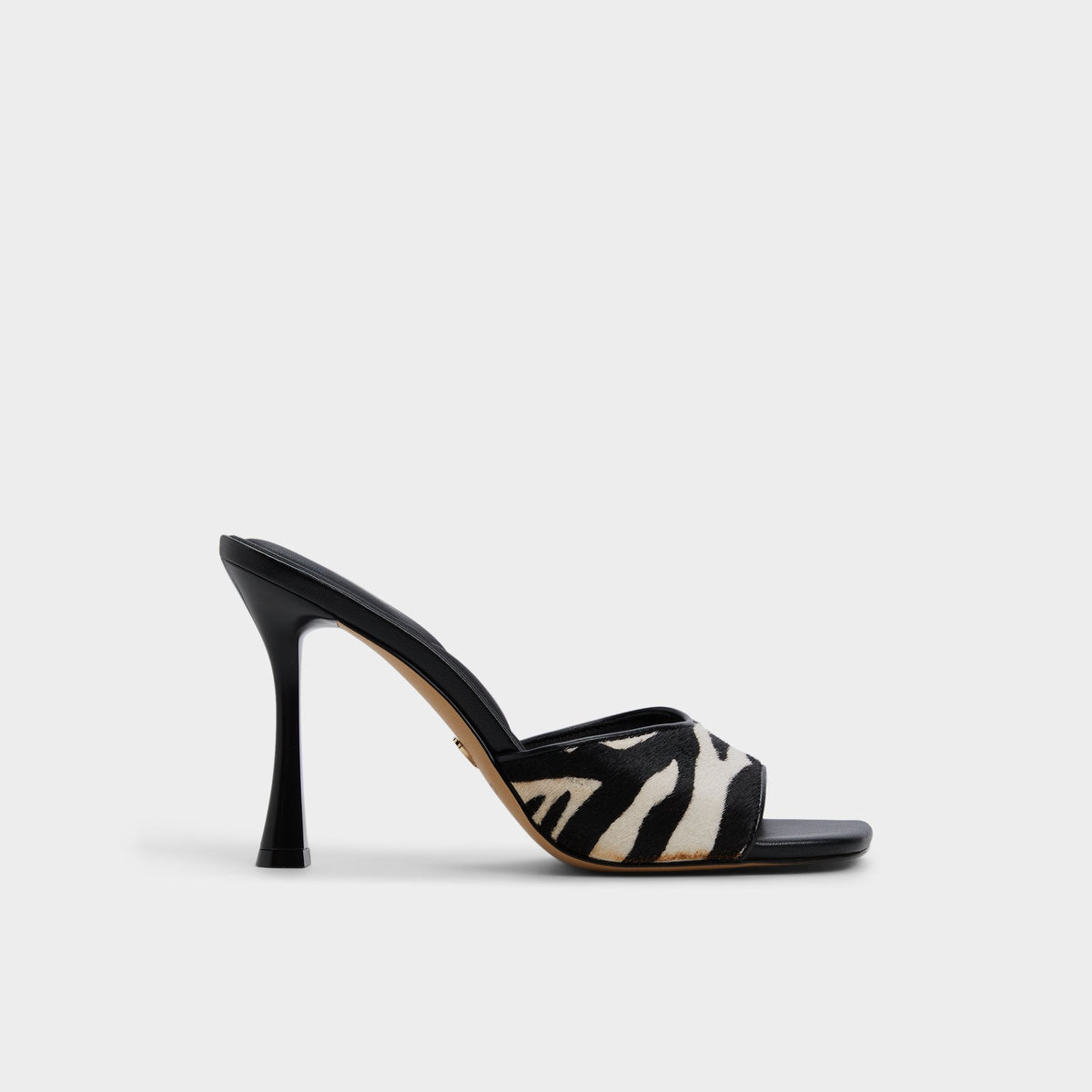 Evadalia White/Black Women's Heeled mules - Heeled mule | Aldo Premium