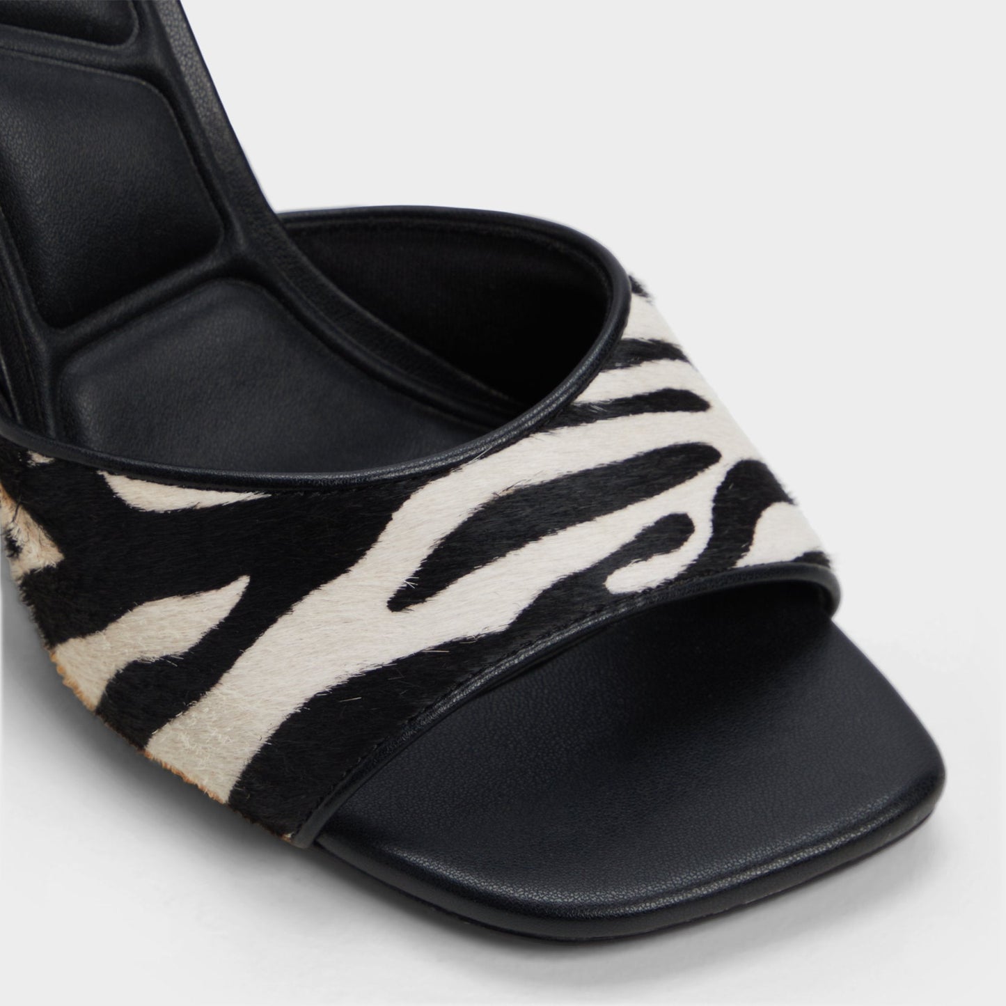 Evadalia White/Black Women's Heeled mules - Heeled mule | Aldo Premium
