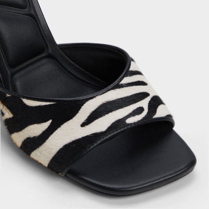Evadalia White/Black Women's Heeled mules - Heeled mule | Aldo Premium
