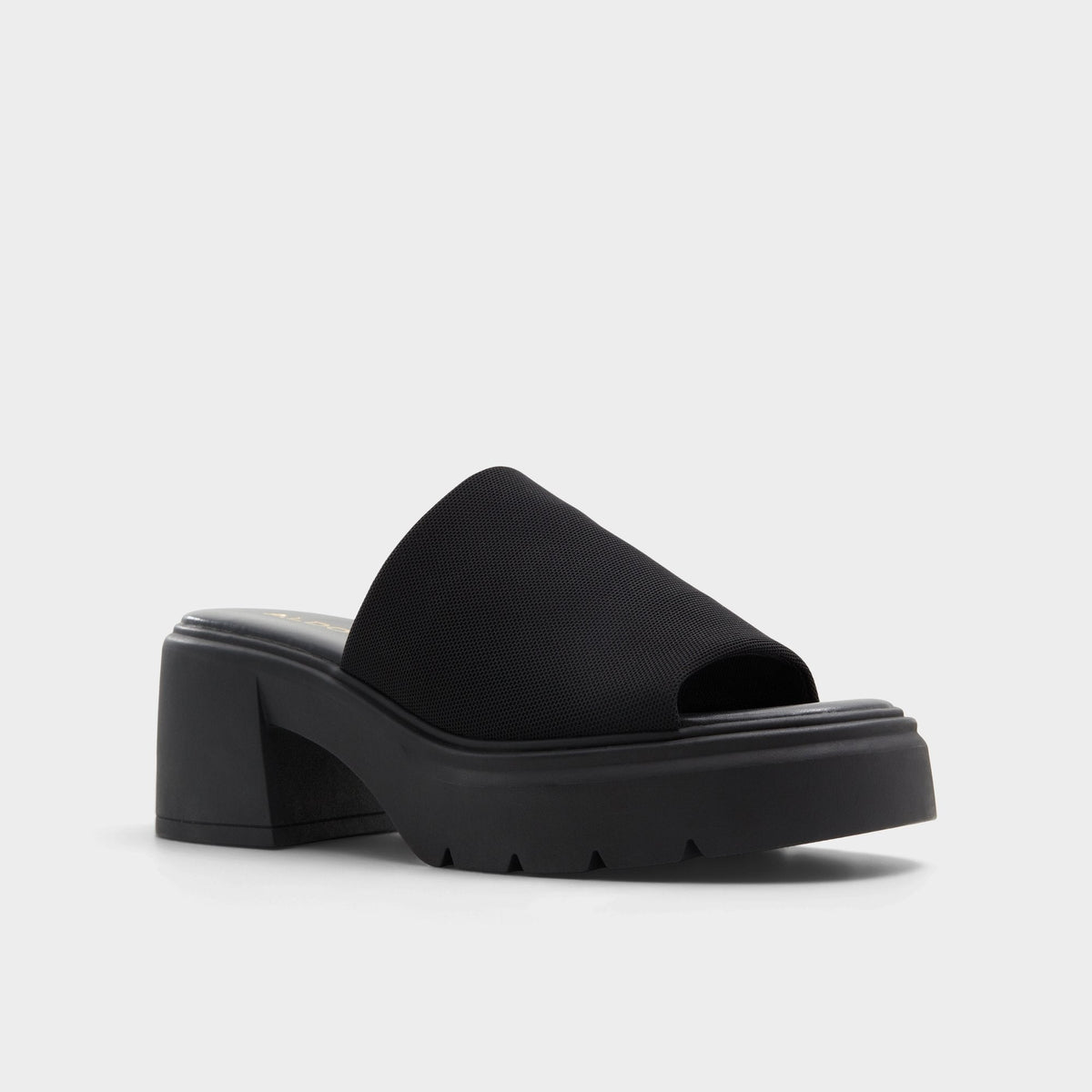 Harrietta Black Women's Wedges - Heeled mule, Block heel | Aldo New