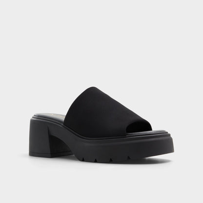 Harrietta Black Women's Wedges - Heeled mule, Block heel | Aldo New